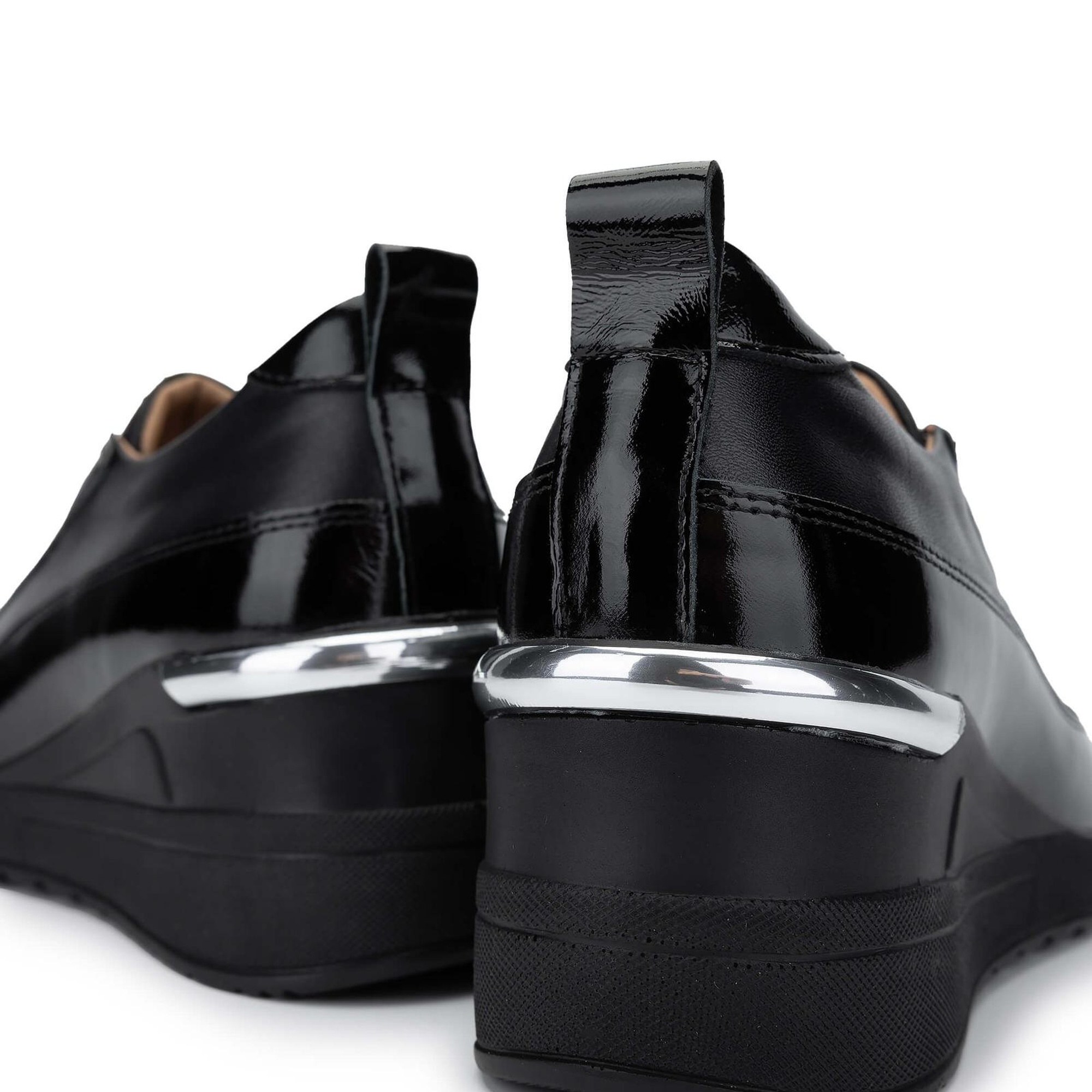 Tamer Tanca Kadın Hakiki Deri Siyah Casual Ayakkabı