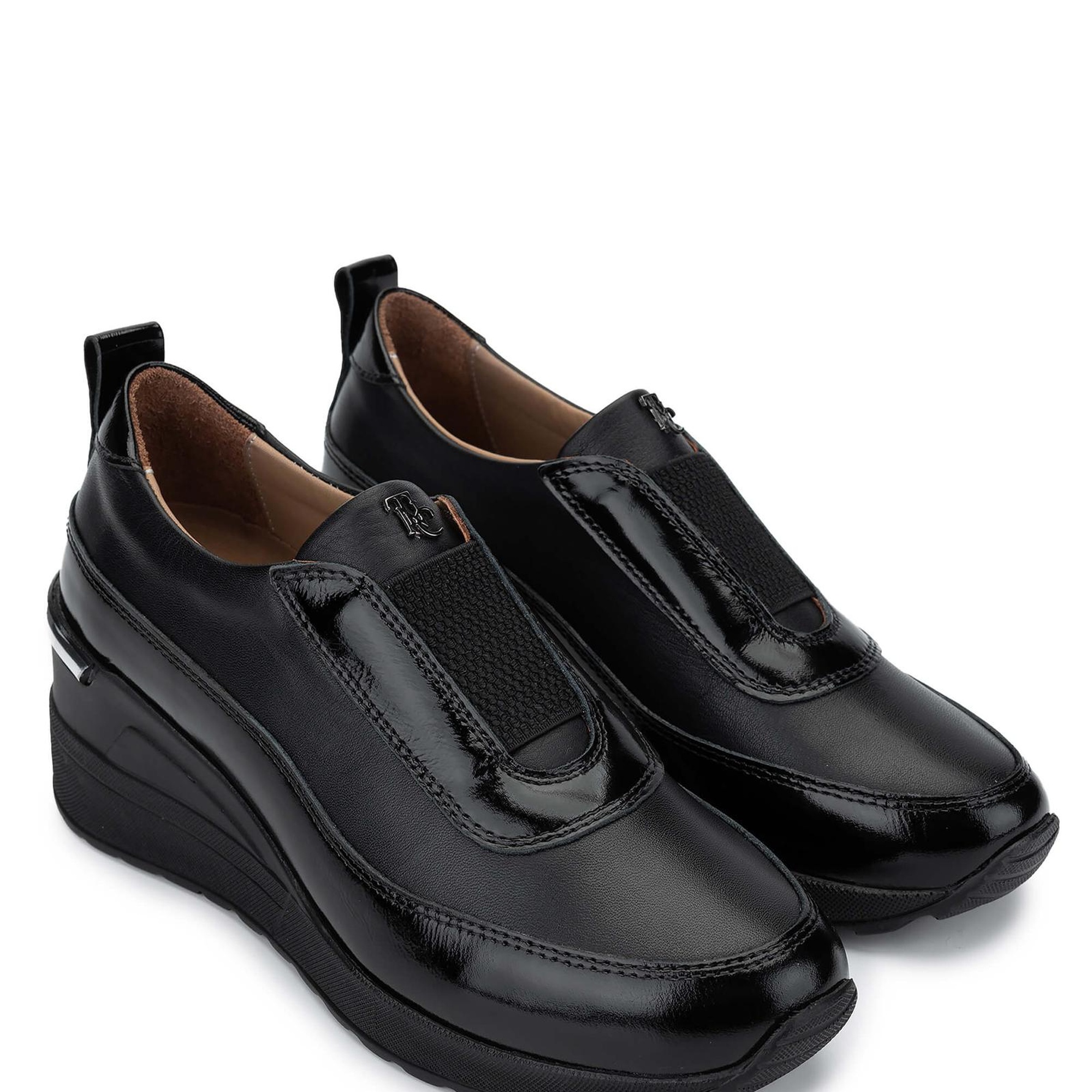 Tamer Tanca Kadın Hakiki Deri Siyah Casual Ayakkabı