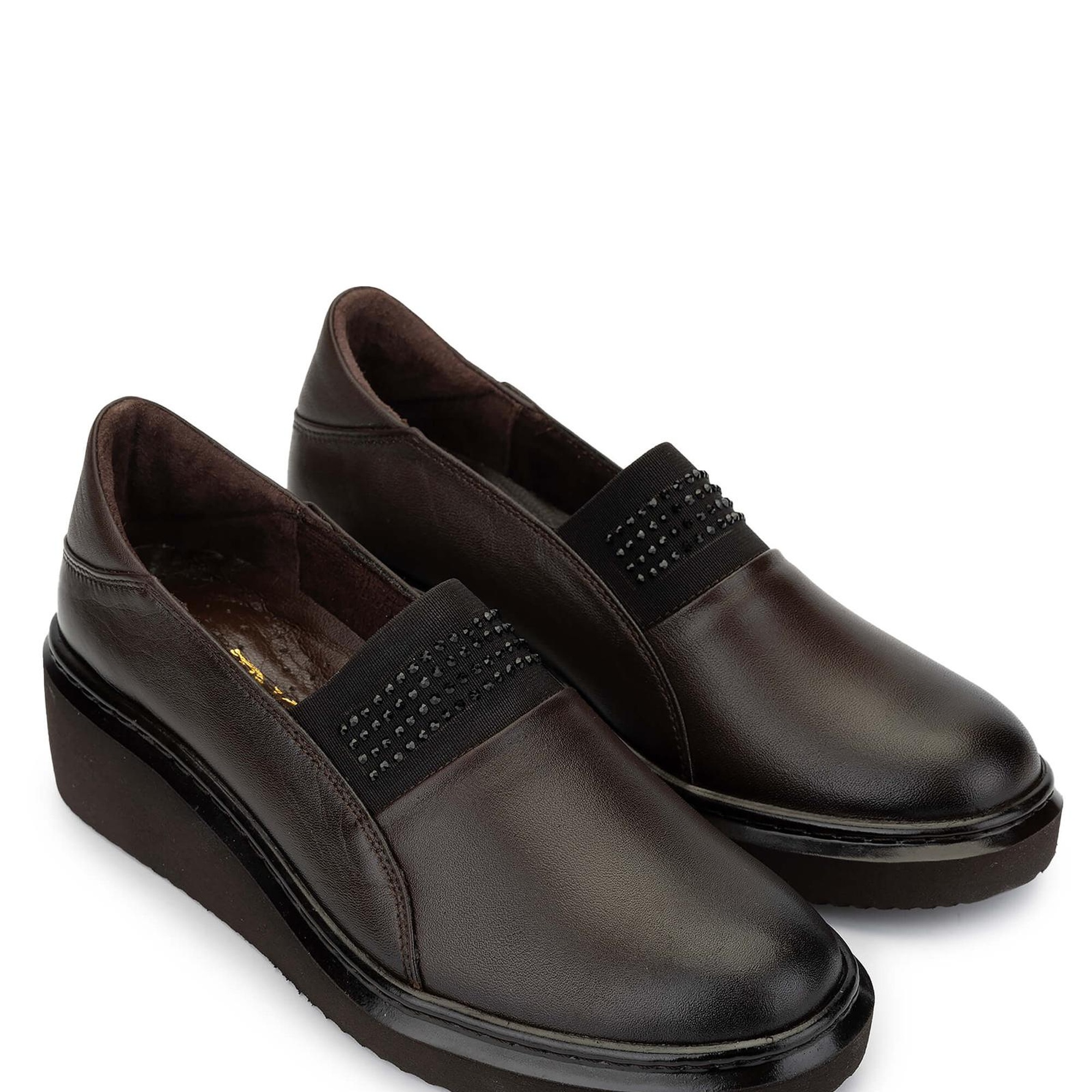 Tamer Tanca Kadın Hakiki Deri Kahverengi Casual Ayakkabı