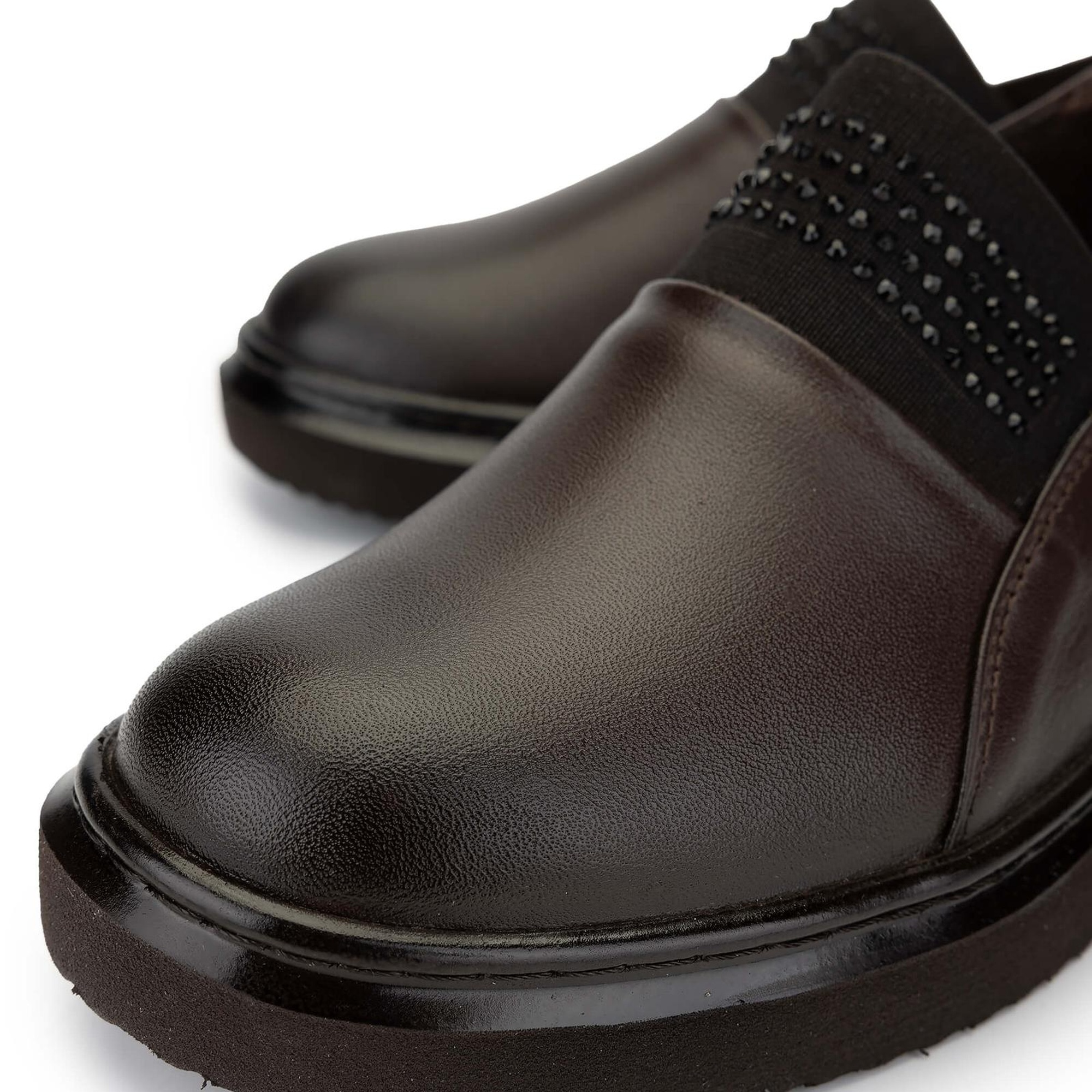 Tamer Tanca Kadın Hakiki Deri Kahverengi Casual Ayakkabı