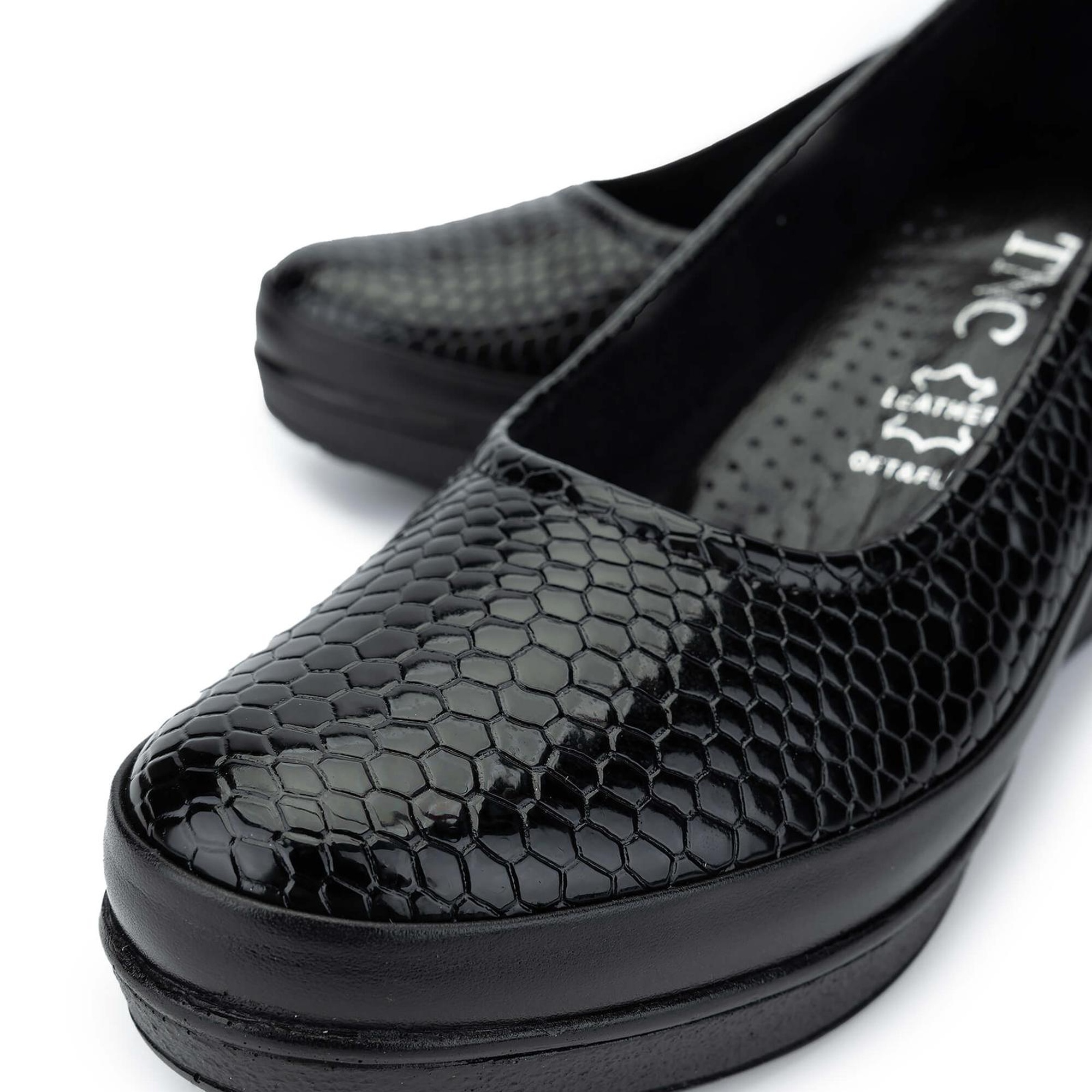 Tamer Tanca Kadın Hakiki Deri Siyah Casual Ayakkabı