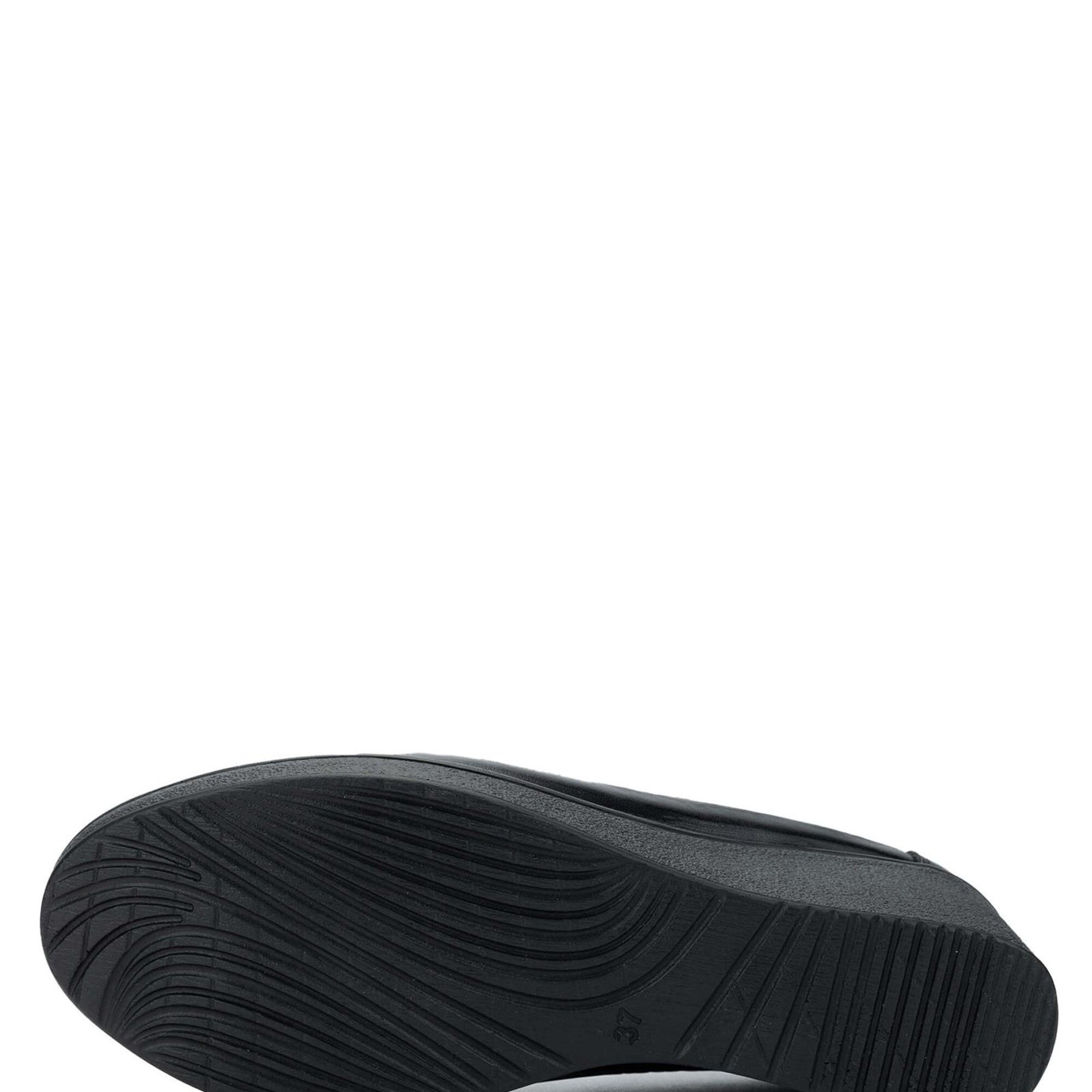 Tamer Tanca Kadın Hakiki Deri Siyah Casual Ayakkabı