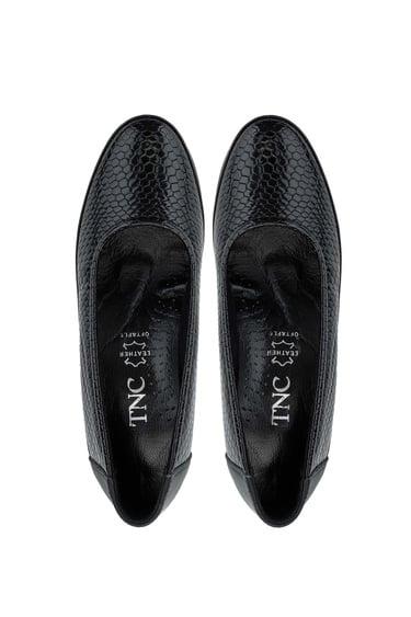  Tamer Tanca Kadın Hakiki Deri Siyah Casual Ayakkabı