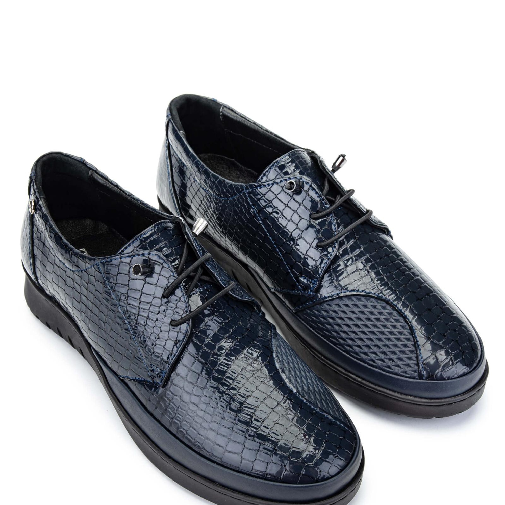 Tamer Tanca Kadın Hakiki Deri Lacivert Casual Ayakkabı