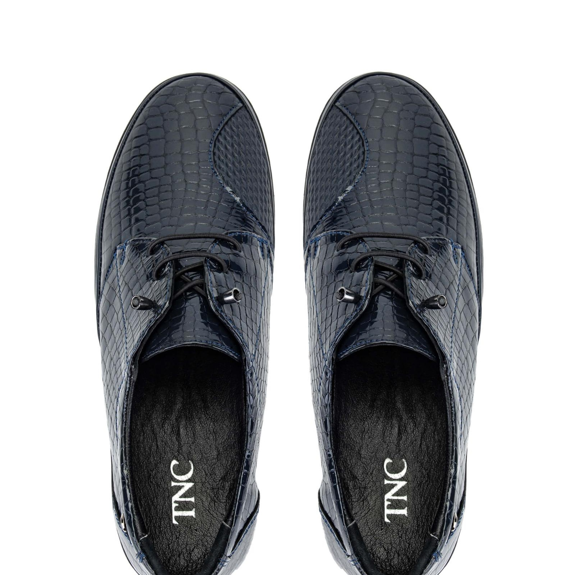 Tamer Tanca Kadın Hakiki Deri Lacivert Casual Ayakkabı