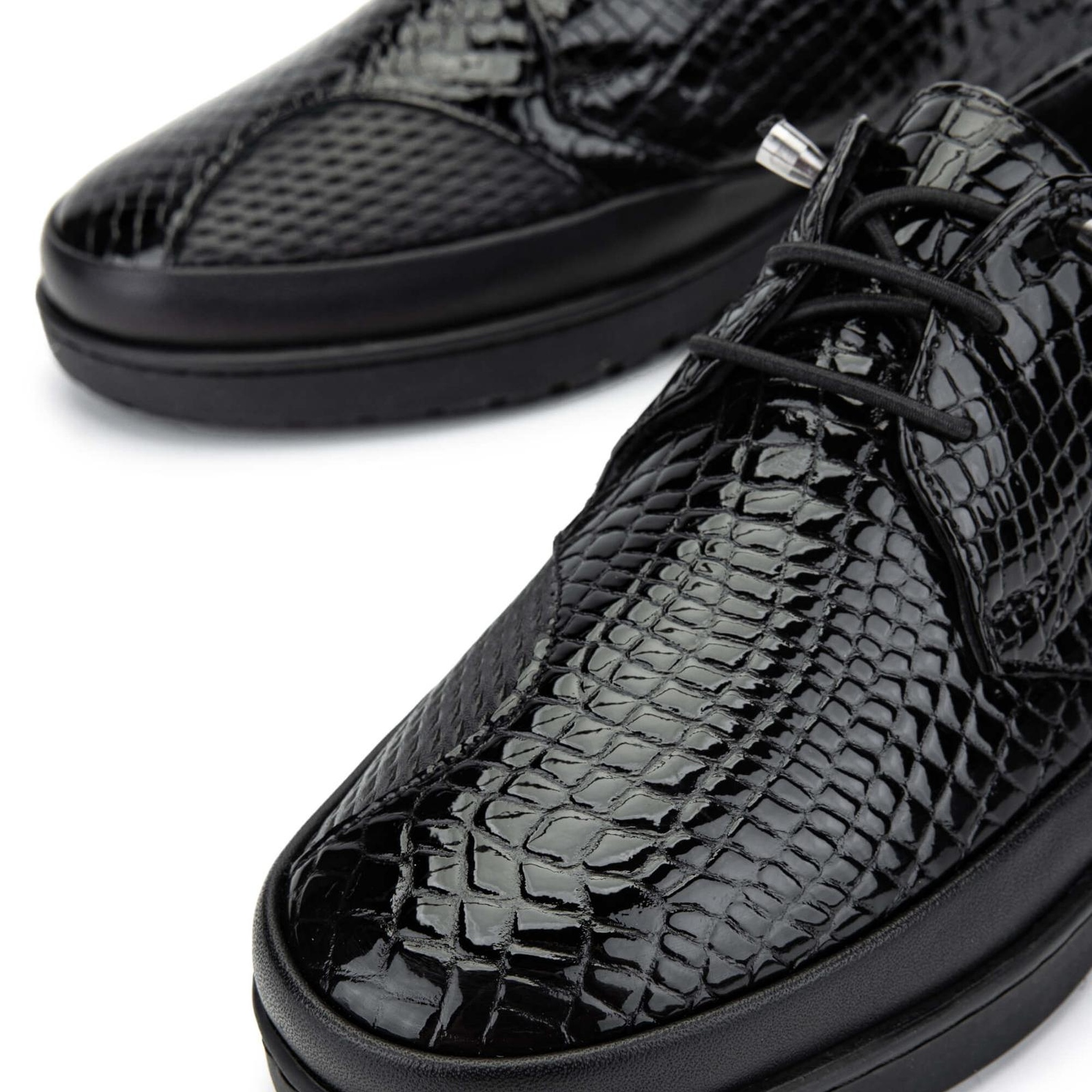 Tamer Tanca Kadın Hakiki Deri Siyah Casual Ayakkabı