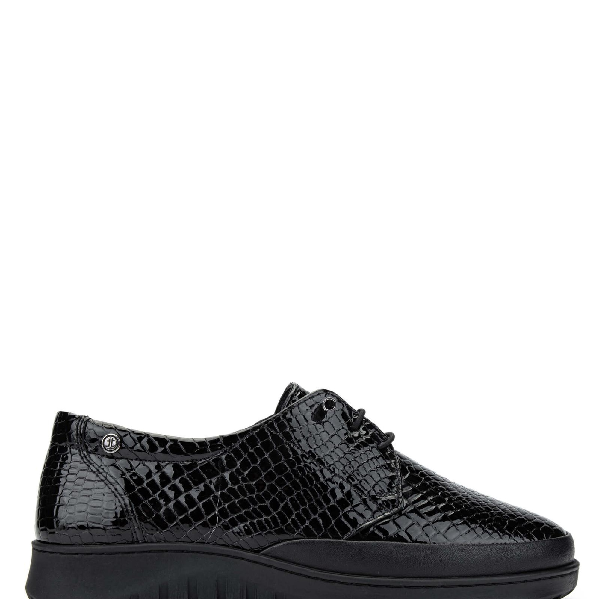 Tamer Tanca Kadın Hakiki Deri Siyah Casual Ayakkabı