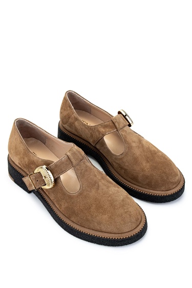  Tamer Tanca Kadın Hakiki Deri Vizon Casual Ayakkabı