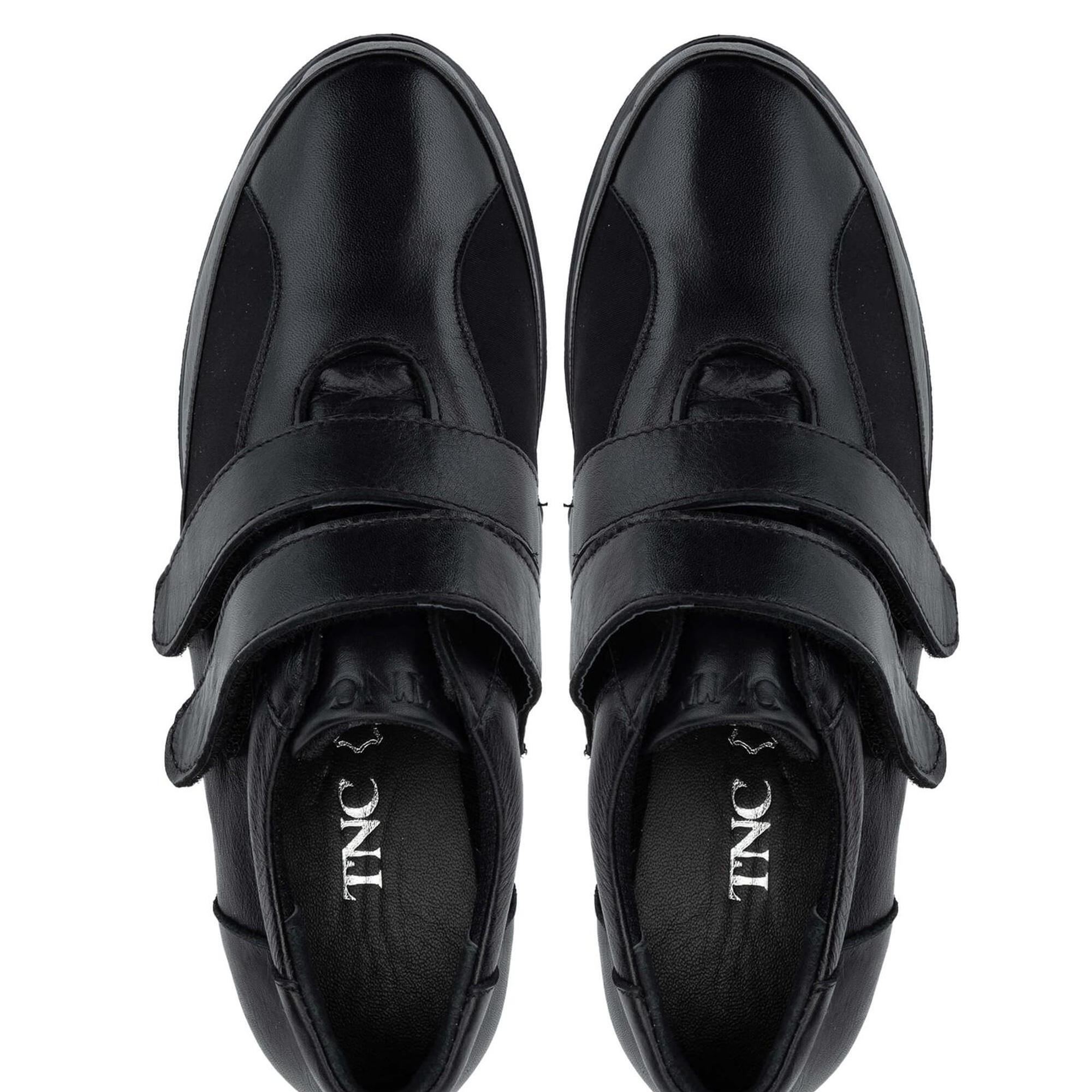 Tamer Tanca Kadın Hakiki Deri Siyah Casual Ayakkabı