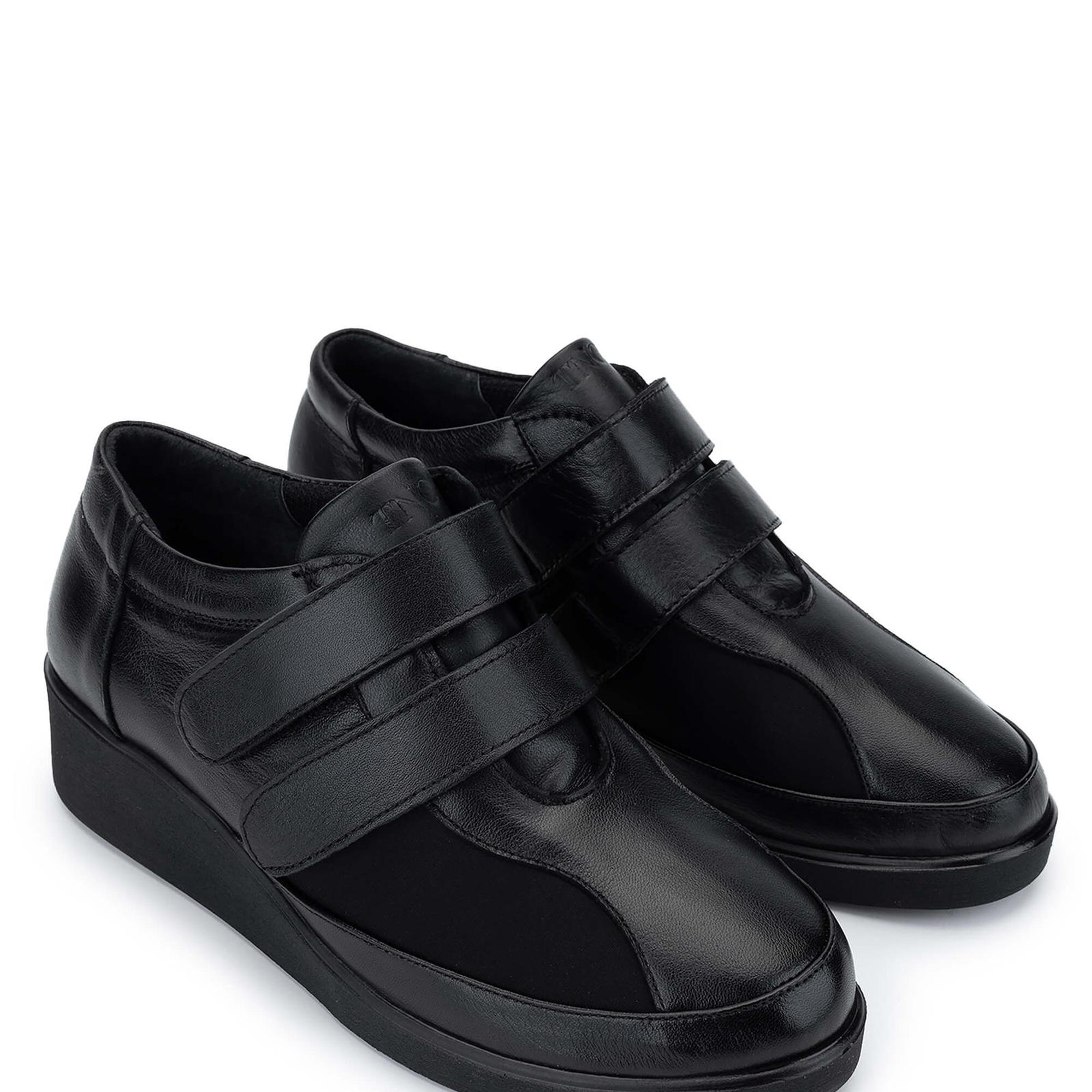 Tamer Tanca Kadın Hakiki Deri Siyah Casual Ayakkabı