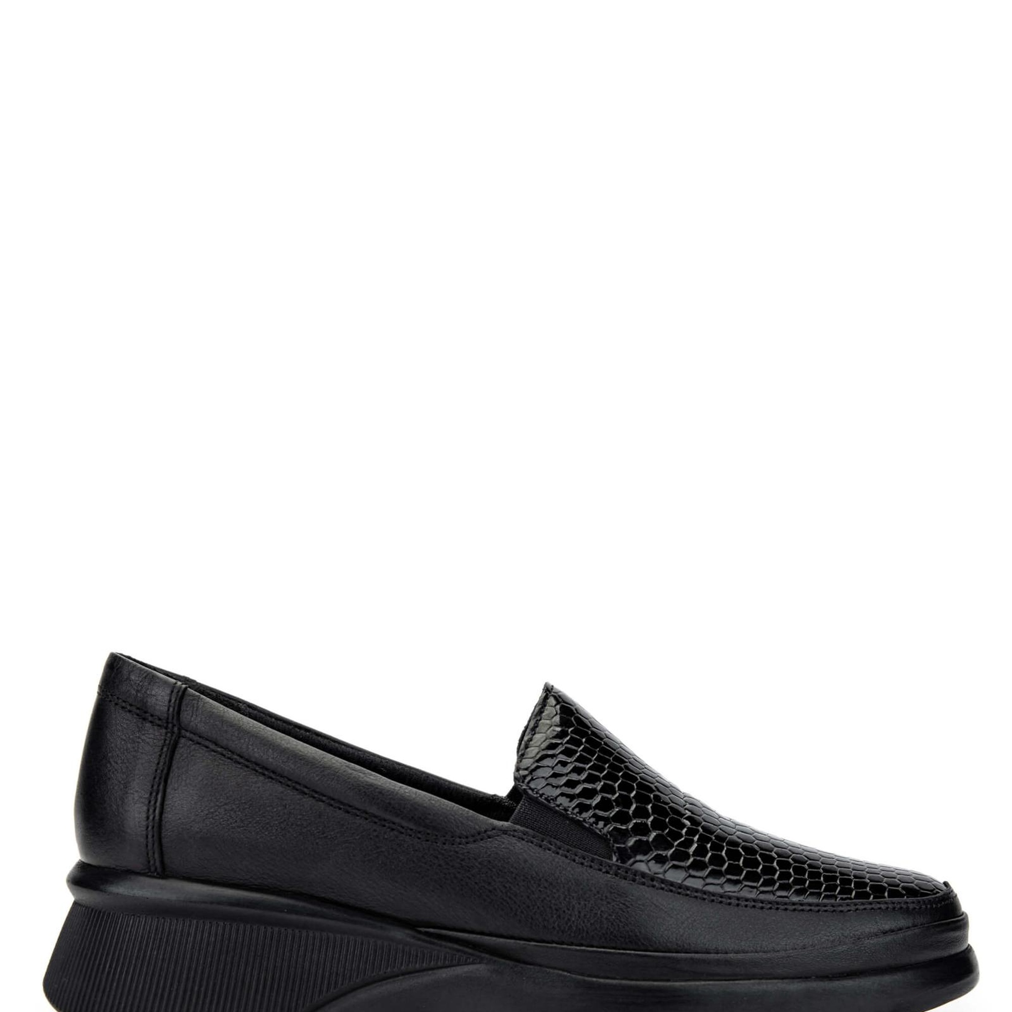 Tamer Tanca Kadın Hakiki Deri Siyah Casual Ayakkabı