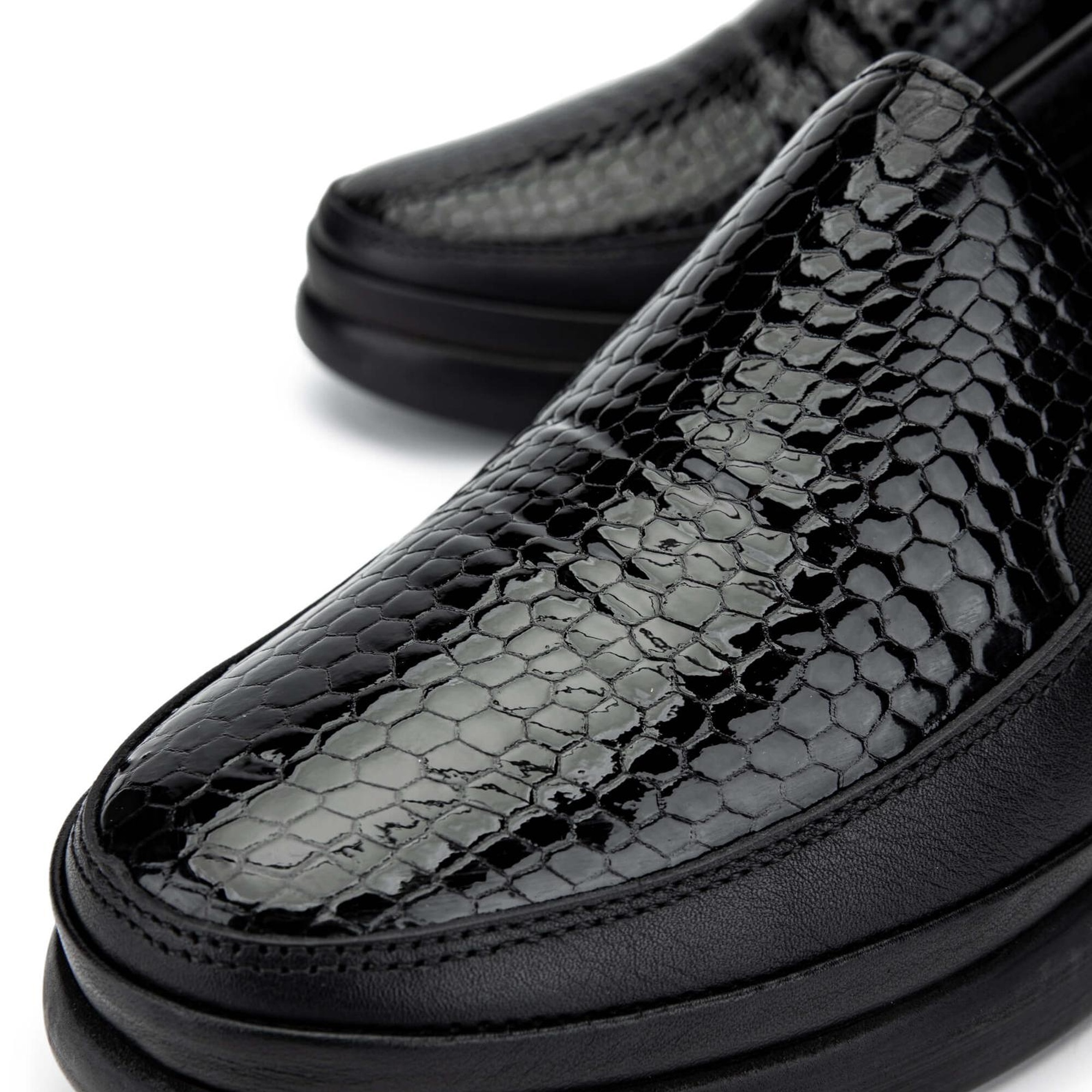 Tamer Tanca Kadın Hakiki Deri Siyah Casual Ayakkabı