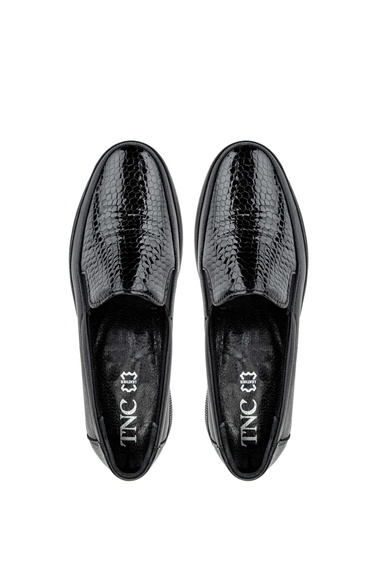  Tamer Tanca Kadın Hakiki Deri Siyah Casual Ayakkabı