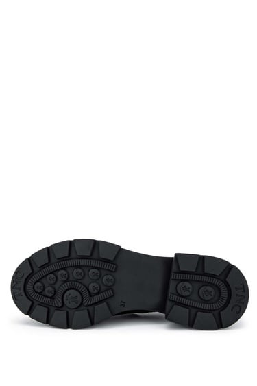  Tamer Tanca Kadın Hakiki Deri Bordo Rugan Casual Ayakkabı