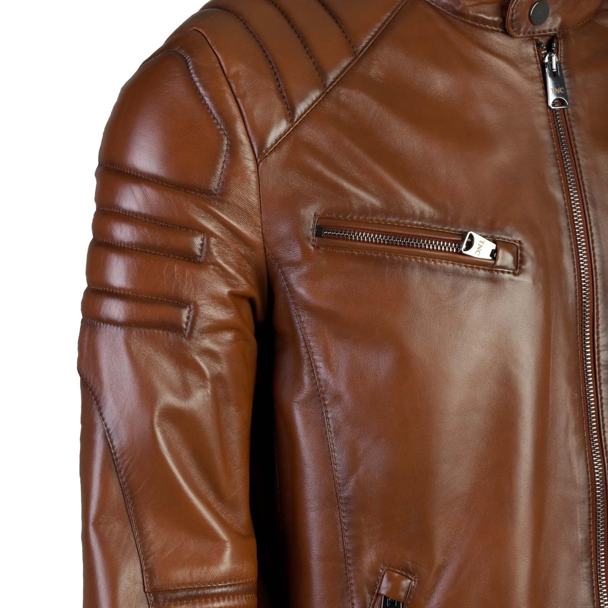 Tamer Tanca Erkek Hakiki Deri Kahverengi Deri Mont