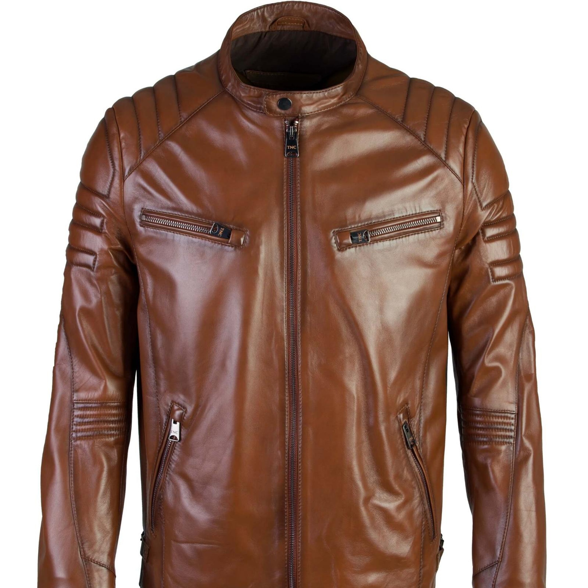 Tamer Tanca Erkek Hakiki Deri Kahverengi Deri Mont