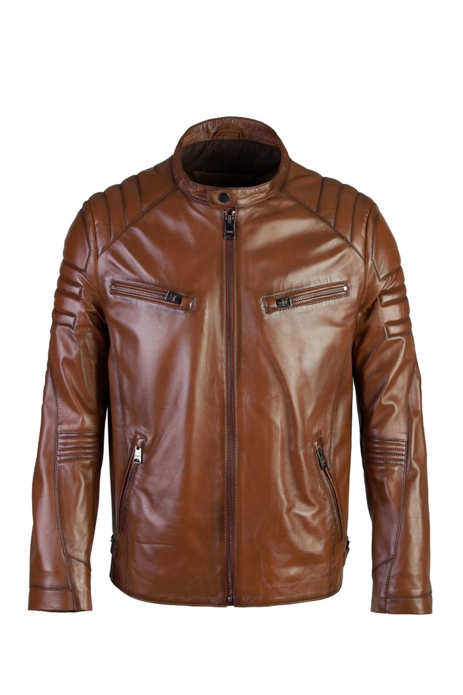  Tamer Tanca Erkek Hakiki Deri Kahverengi Deri Mont