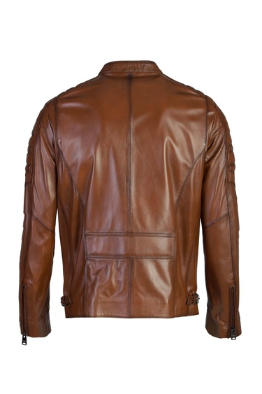  Tamer Tanca Erkek Hakiki Deri Kahverengi Deri Mont