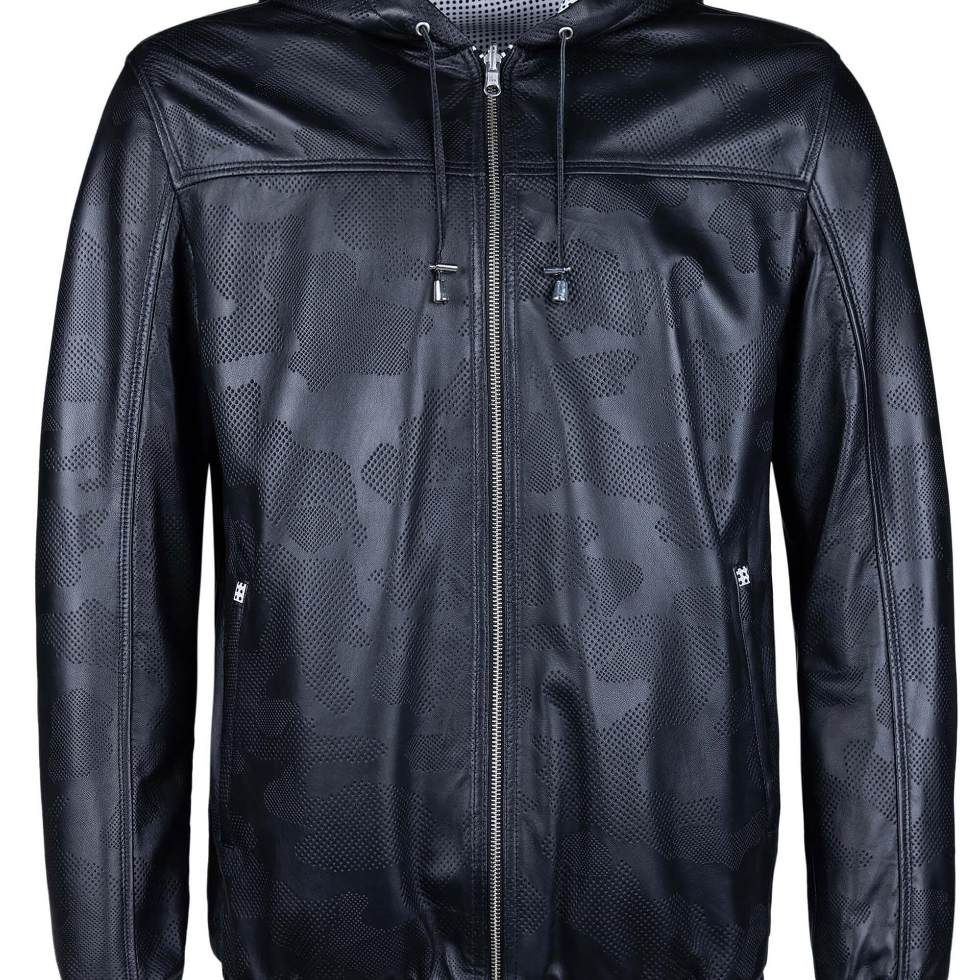 Tamer Tanca Erkek Hakiki Deri Siyah Deri Mont