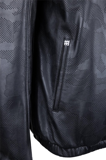  Tamer Tanca Erkek Hakiki Deri Siyah Deri Mont