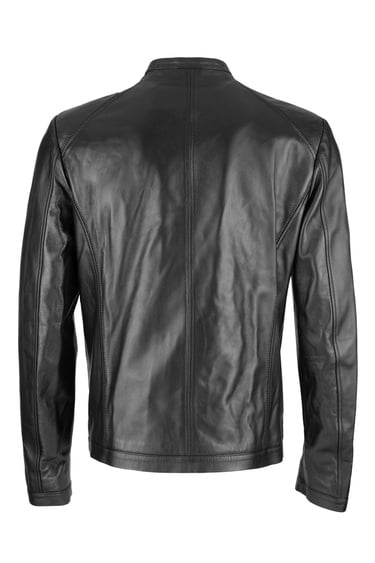  Tamer Tanca Erkek Hakiki Deri Siyah Deri Mont