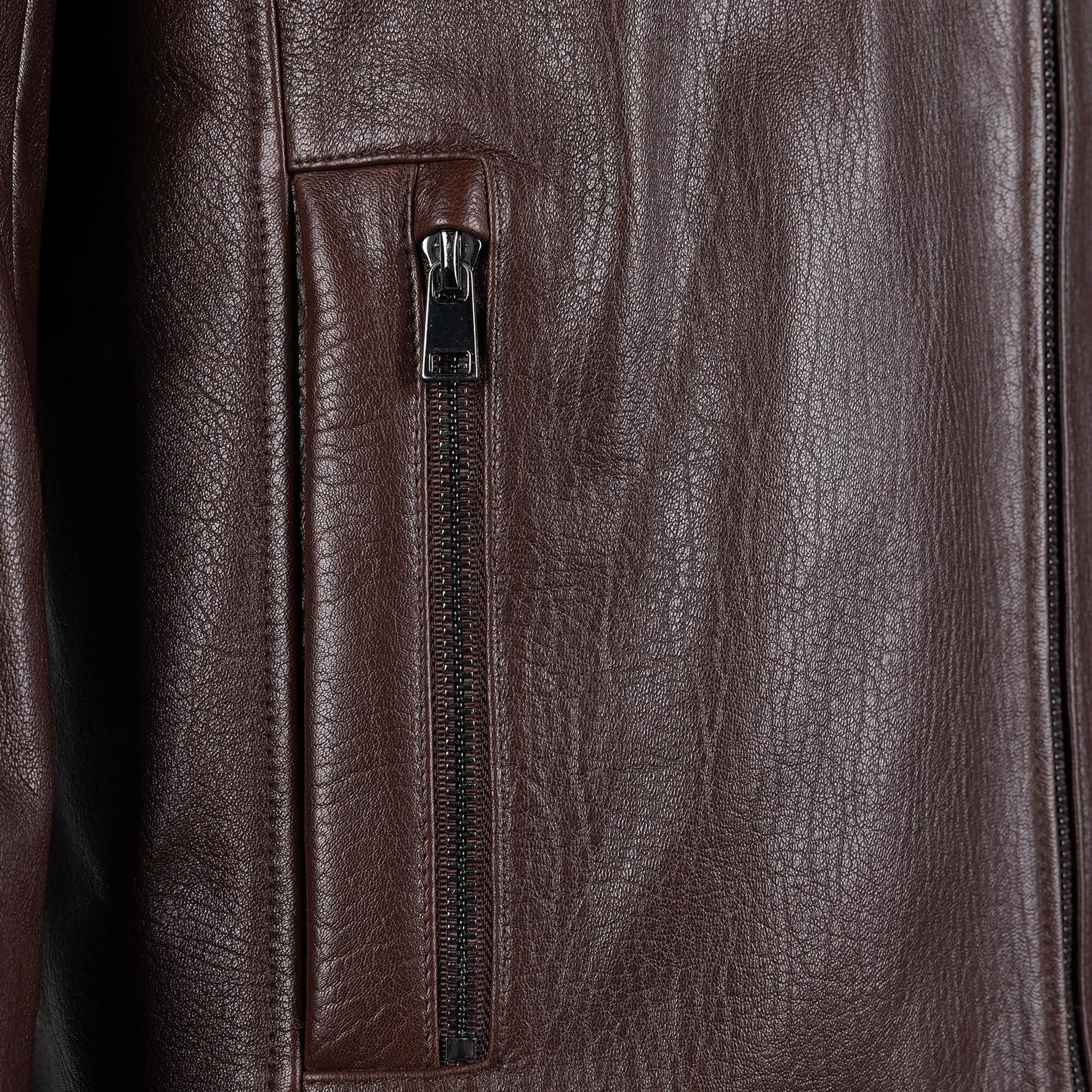 Tamer Tanca Erkek Deri & Tekstil Fındık Deri Mont