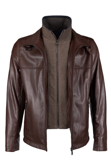  Tamer Tanca Erkek Deri & Tekstil Fındık Deri Mont