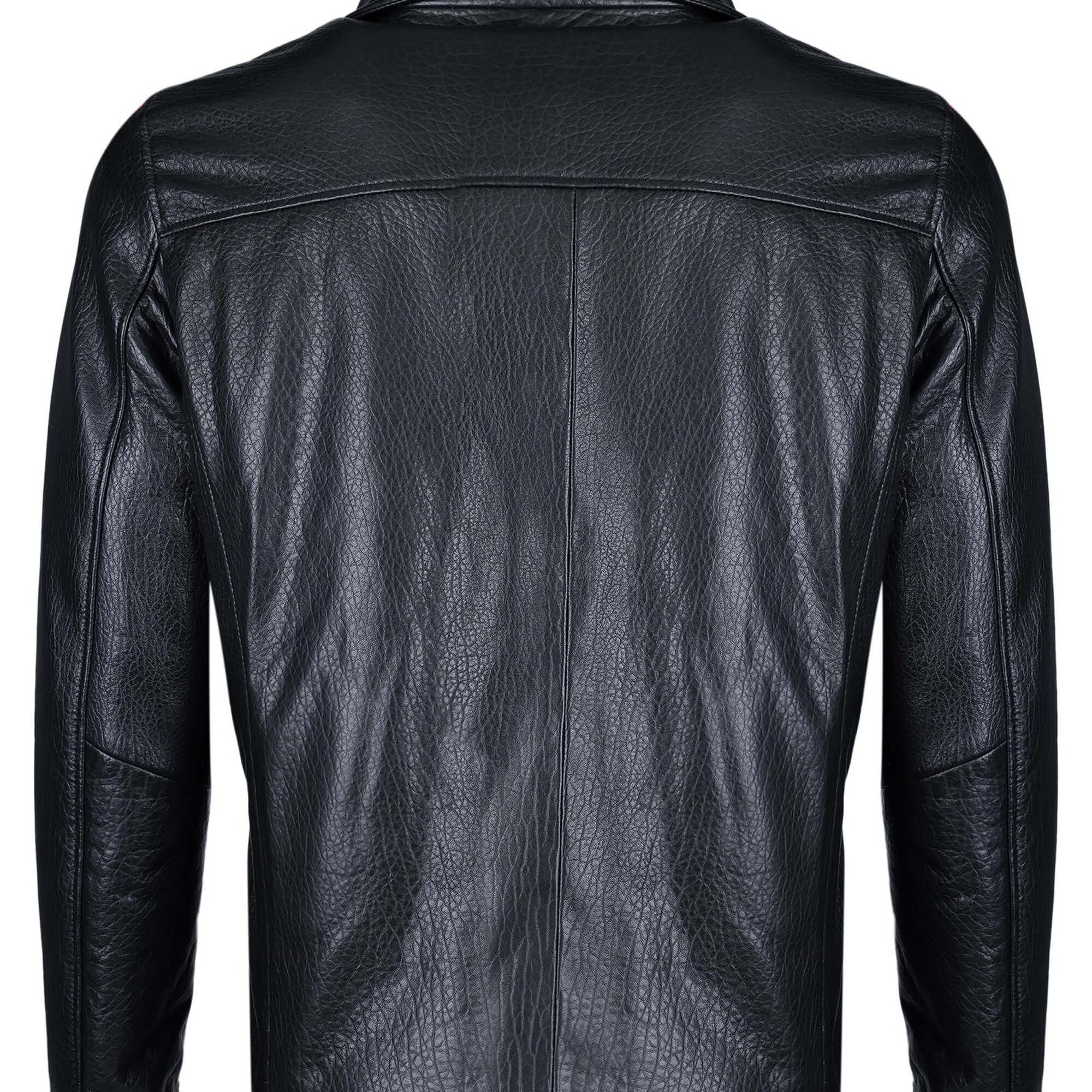 Tamer Tanca Erkek Deri & Tekstil Siyah Jumbo Deri Mont