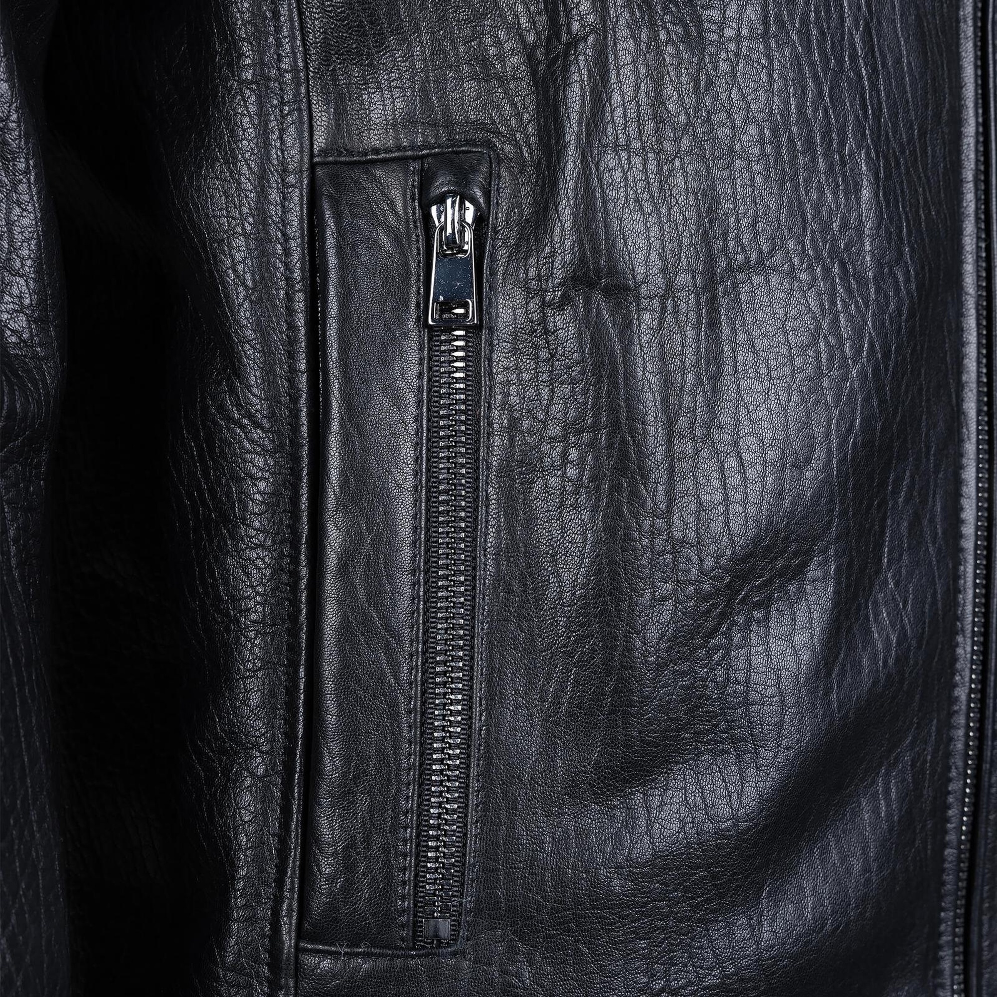 Tamer Tanca Erkek Deri & Tekstil Siyah Jumbo Deri Mont