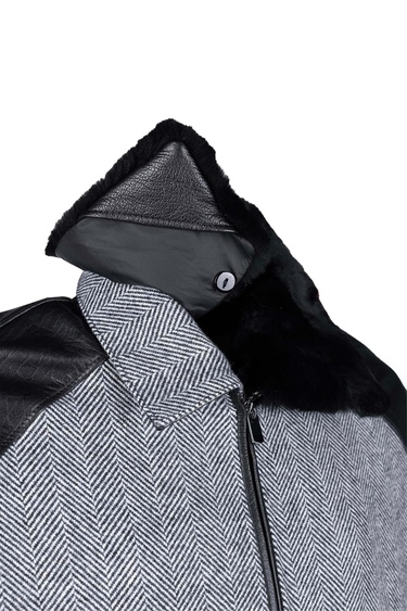  Tamer Tanca Erkek Hakiki Deri Siyah Deri Mont