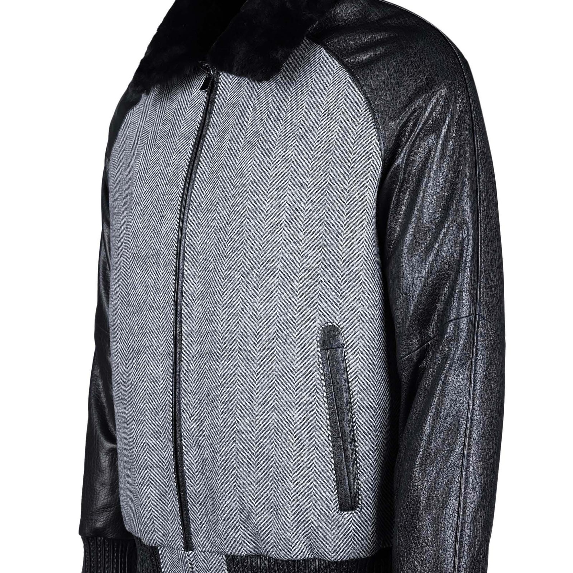 Tamer Tanca Erkek Hakiki Deri Siyah Deri Mont