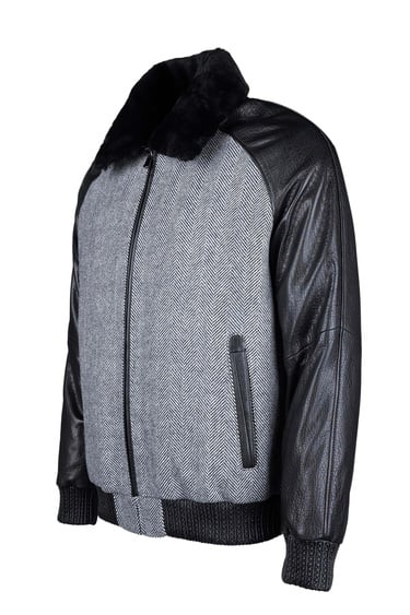  Tamer Tanca Erkek Hakiki Deri Siyah Deri Mont