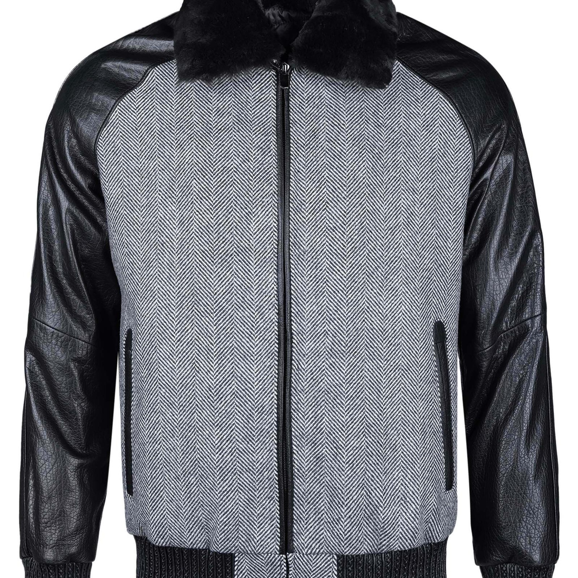 Tamer Tanca Erkek Hakiki Deri Siyah Deri Mont