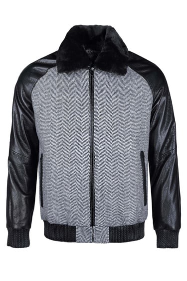  Tamer Tanca Erkek Hakiki Deri Siyah Deri Mont