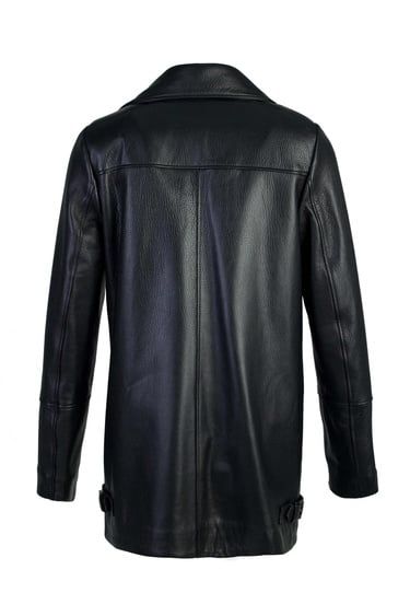  Tamer Tanca Kadın Hakiki Deri Siyah Deri Mont