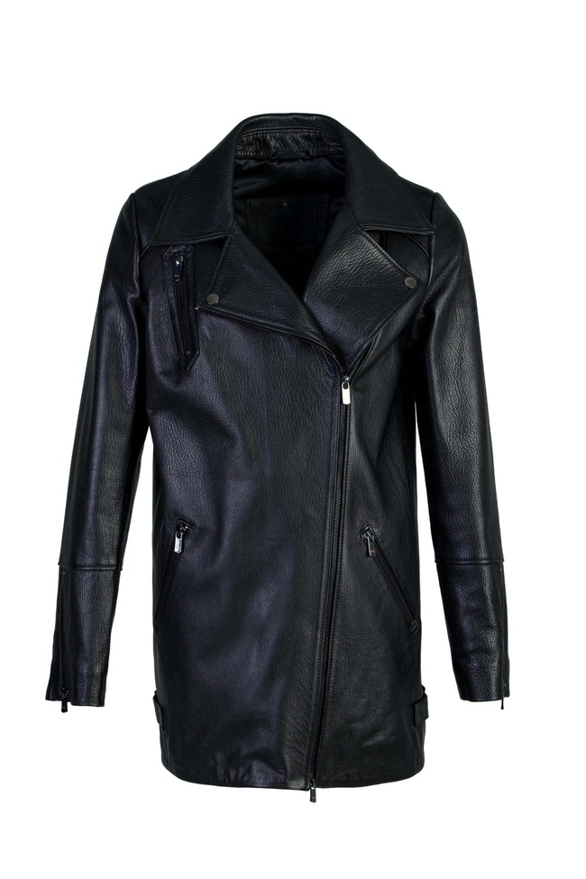  Tamer Tanca Kadın Hakiki Deri Siyah Deri Mont