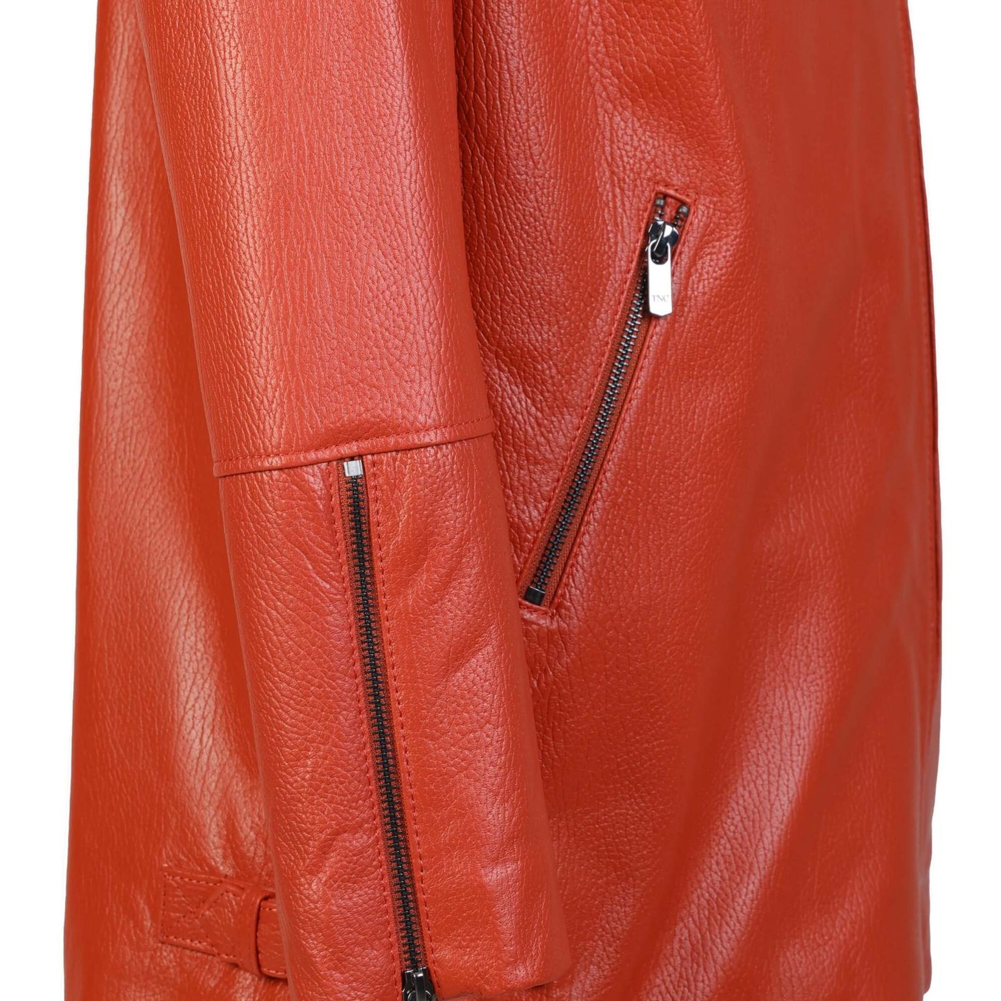 Tamer Tanca Kadın Hakiki Deri Narçiçeği Deri Mont