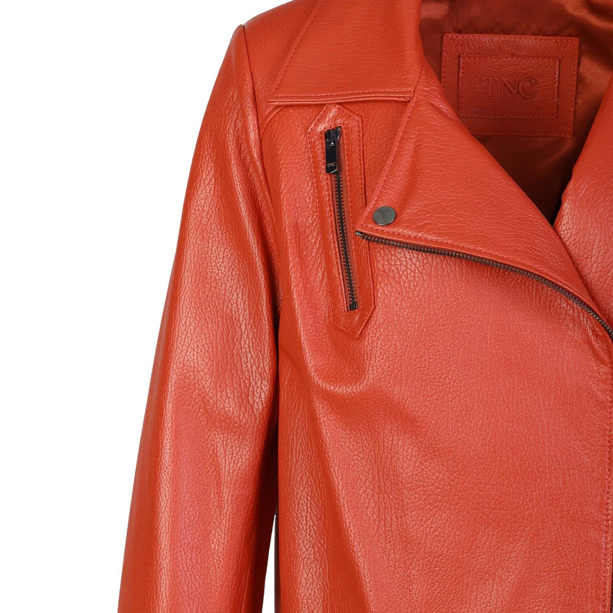 Tamer Tanca Kadın Hakiki Deri Narçiçeği Deri Mont