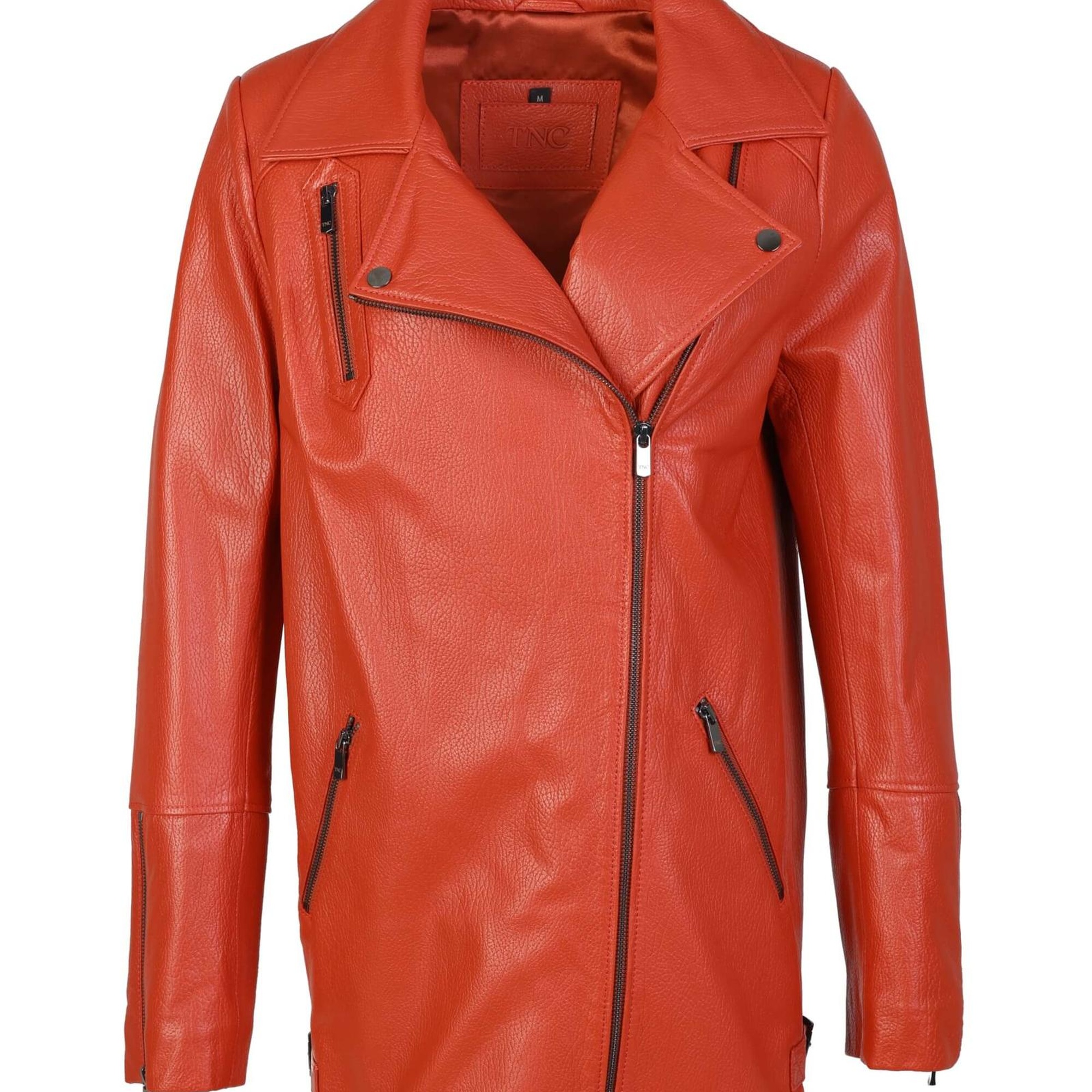 Tamer Tanca Kadın Hakiki Deri Narçiçeği Deri Mont