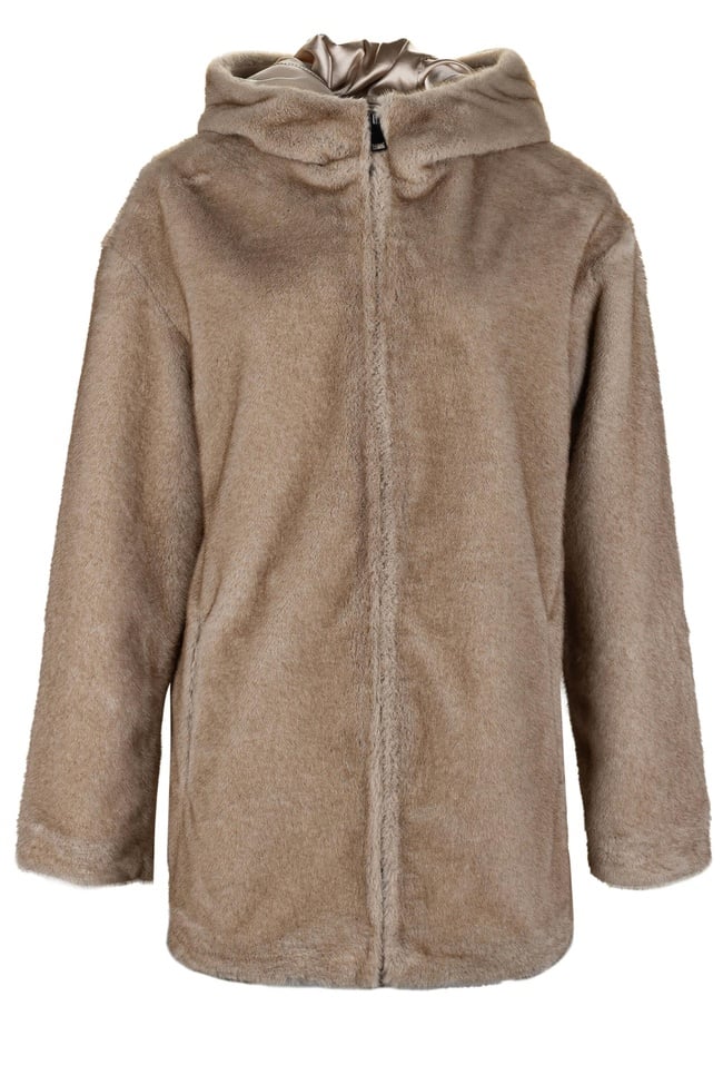  Tamer Tanca Kadın Peluş Vizon  Kumaş Mont Deri Mont