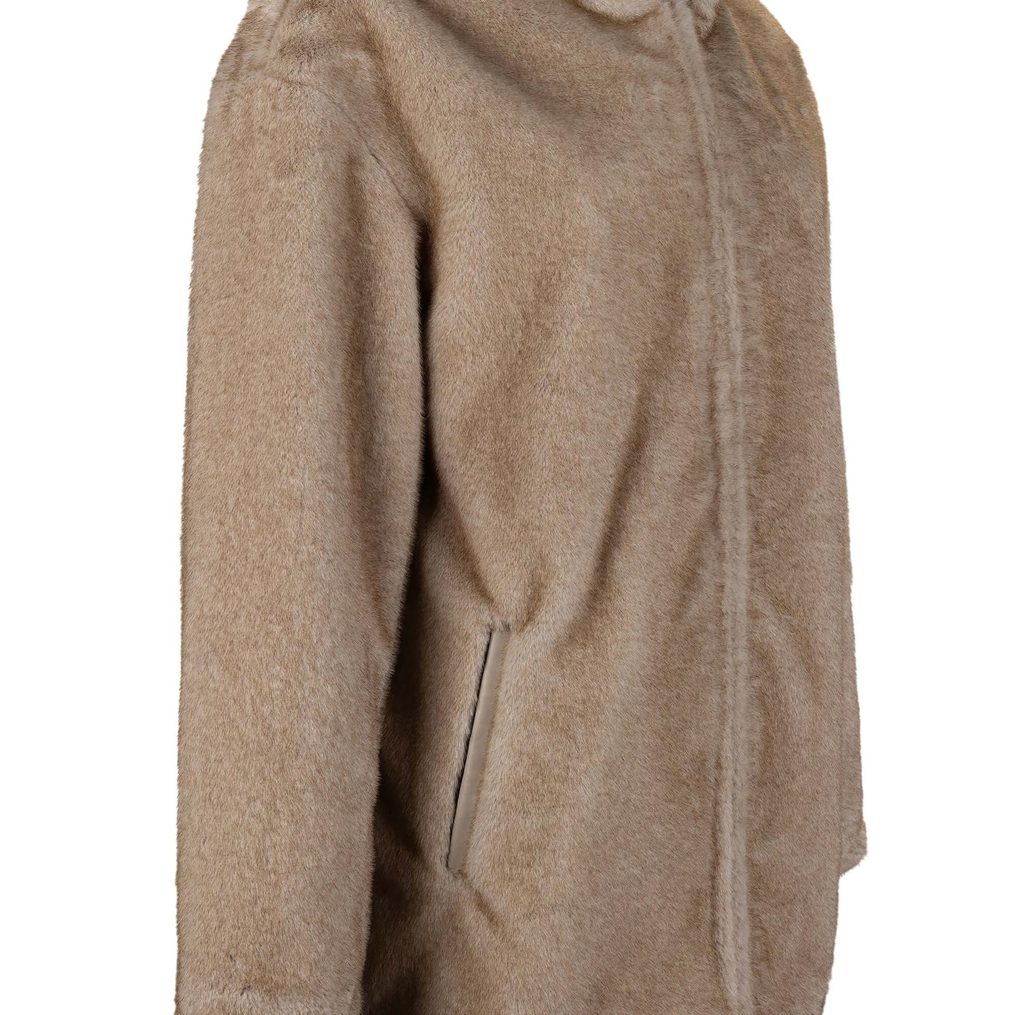 Tamer Tanca Kadın Peluş Vizon  Kumaş Mont Deri Mont