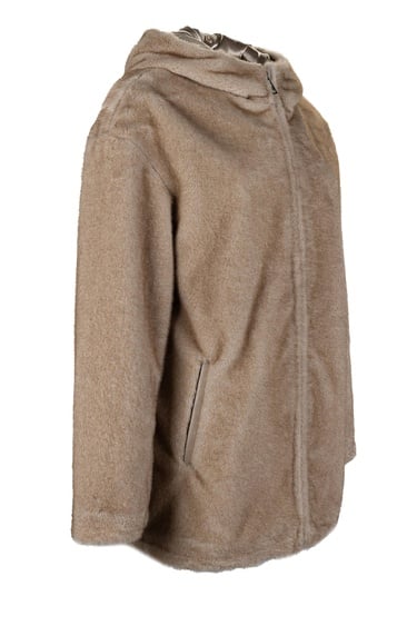  Tamer Tanca Kadın Peluş Vizon  Kumaş Mont Deri Mont