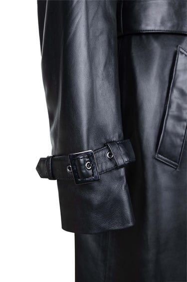  Tamer Tanca Kadın Hakiki Deri Siyah Deri Deri Mont