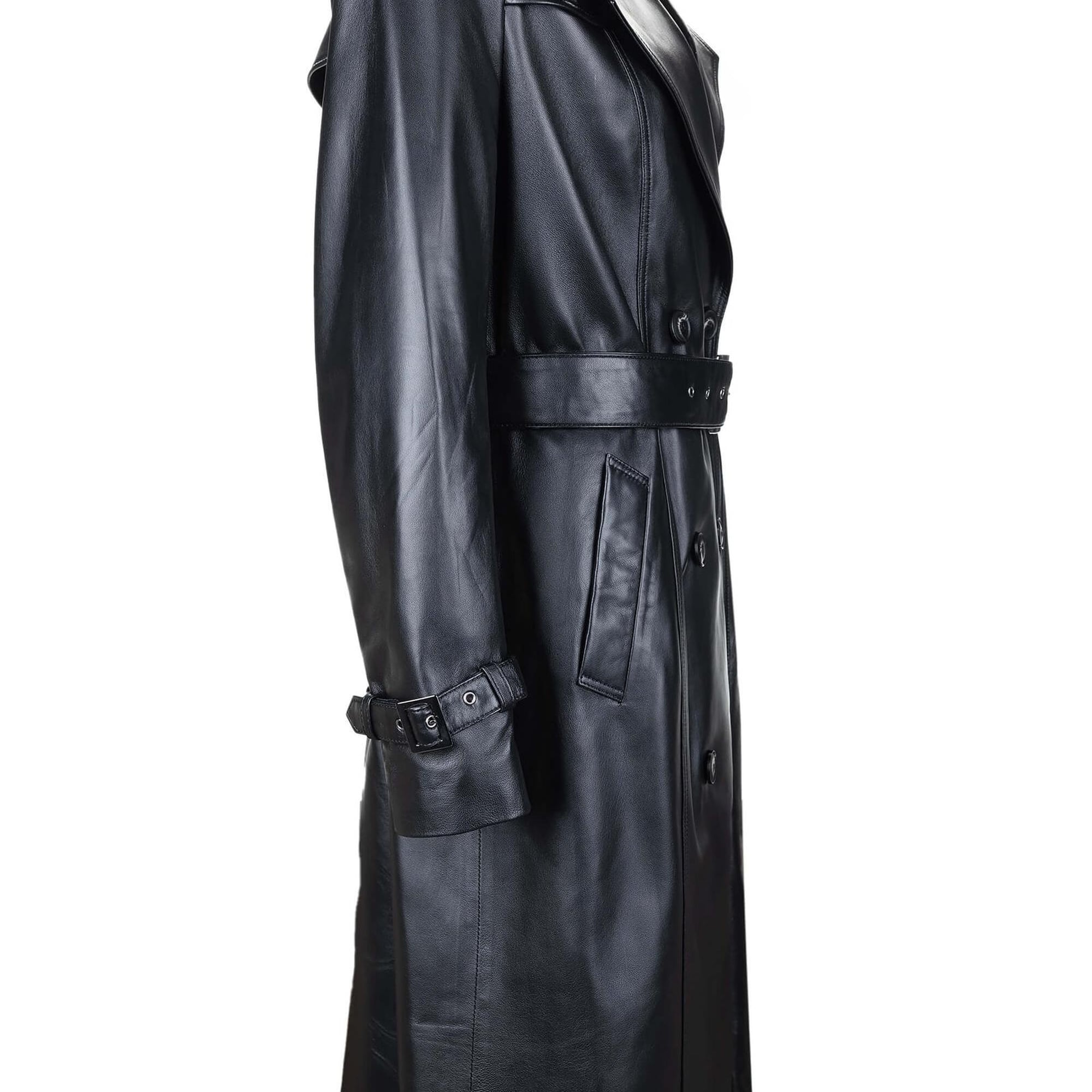 Tamer Tanca Kadın Hakiki Deri Siyah Deri Deri Mont