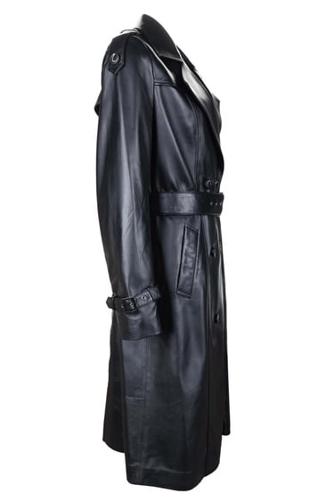  Tamer Tanca Kadın Hakiki Deri Siyah Deri Deri Mont