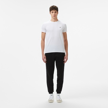  Lacoste Erkek Slim Fit Bisiklet Yaka Beyaz T-Shirt