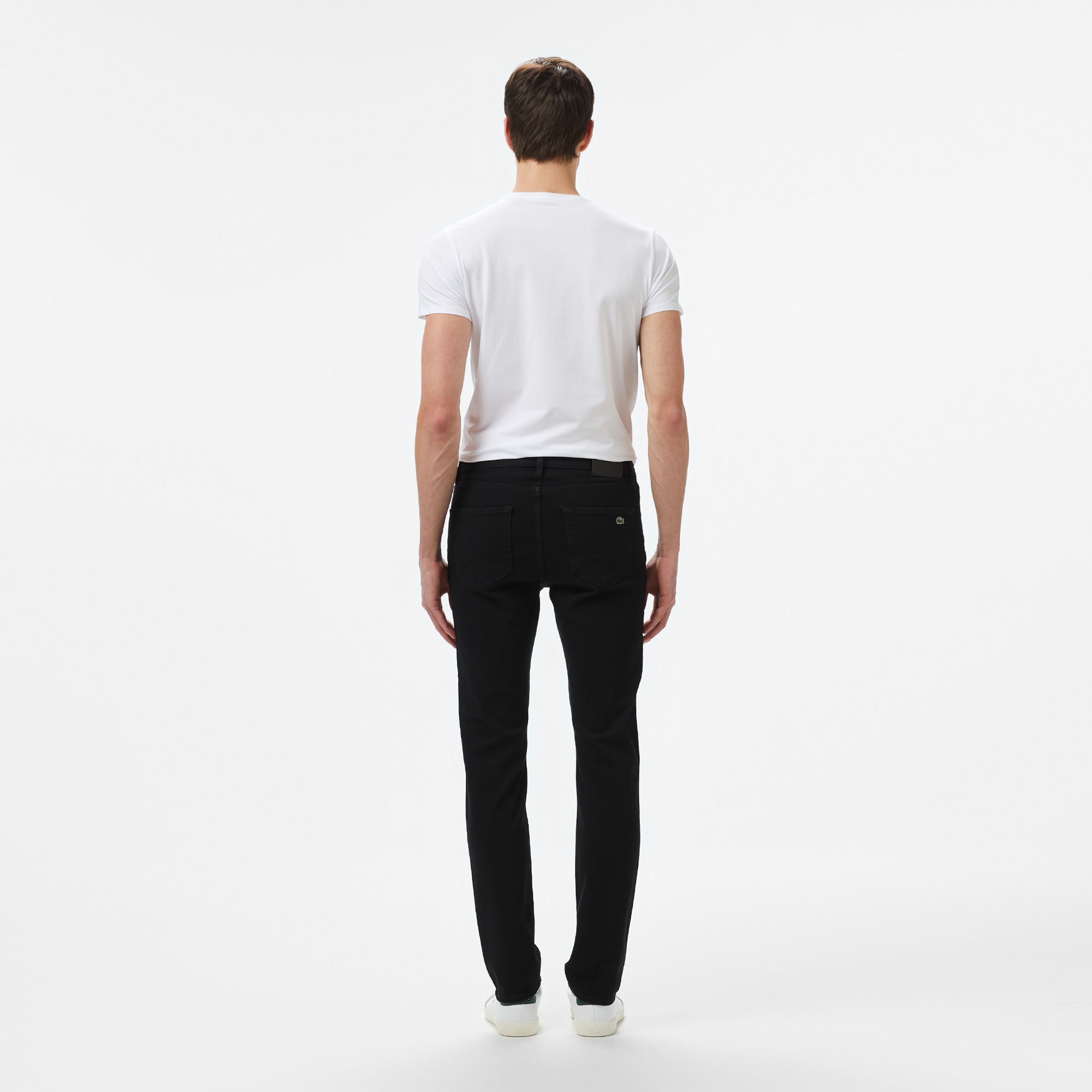 Lacoste Erkek Slim Fit Siyah Jean Pantolon