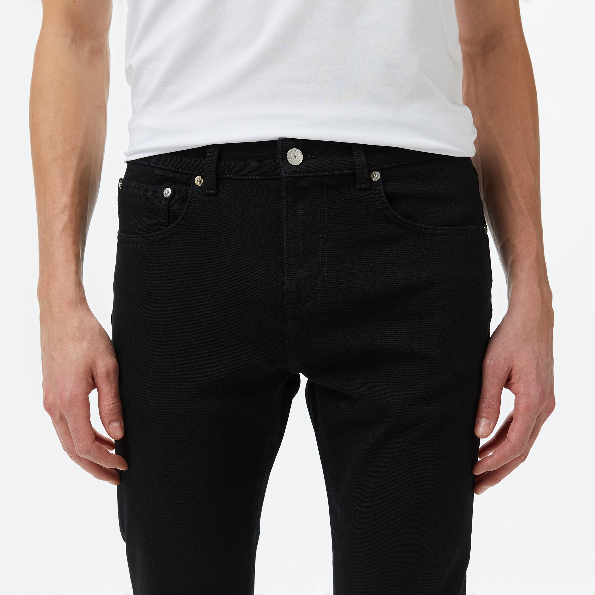 Lacoste Erkek Slim Fit Siyah Jean Pantolon