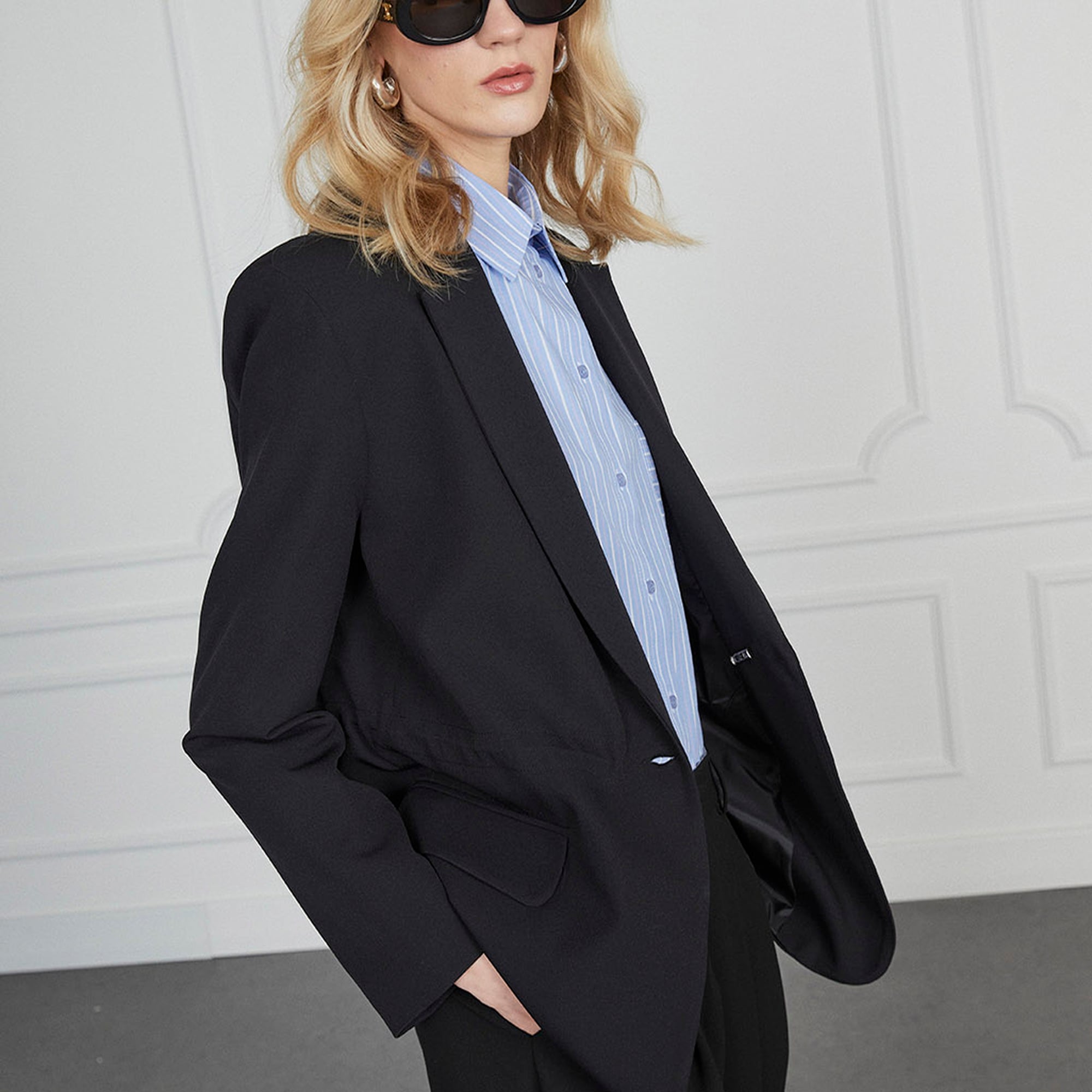 Beli Büzgülü Ceket