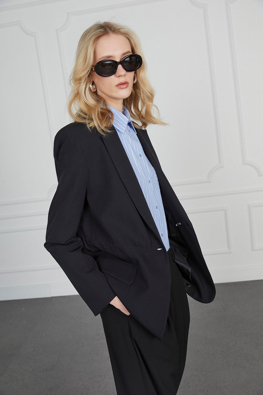  Beli Büzgülü Ceket